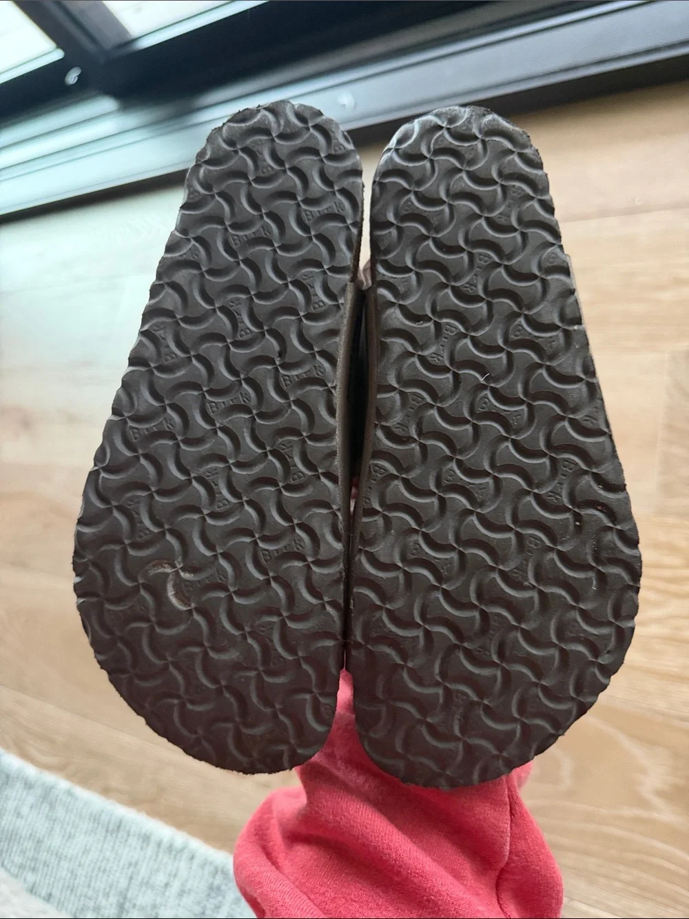 Birkenstock Kids Double Strap Brown Taupe Sandals
